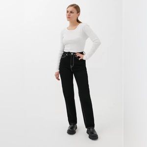 Urban Outfitters BDG High-Waisted Black Straight Cowboy Jean 26